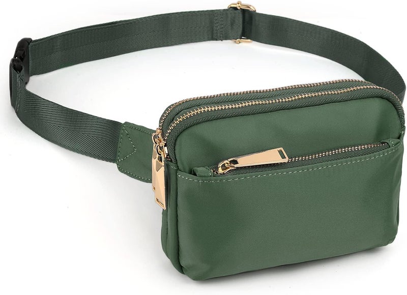 UTO Fanny Pack for Women Crossbody Trendy Fashion Belt Purse Chest Waist Hip Bumbag for Outdoor Shopping Travel Hiking - Image 1